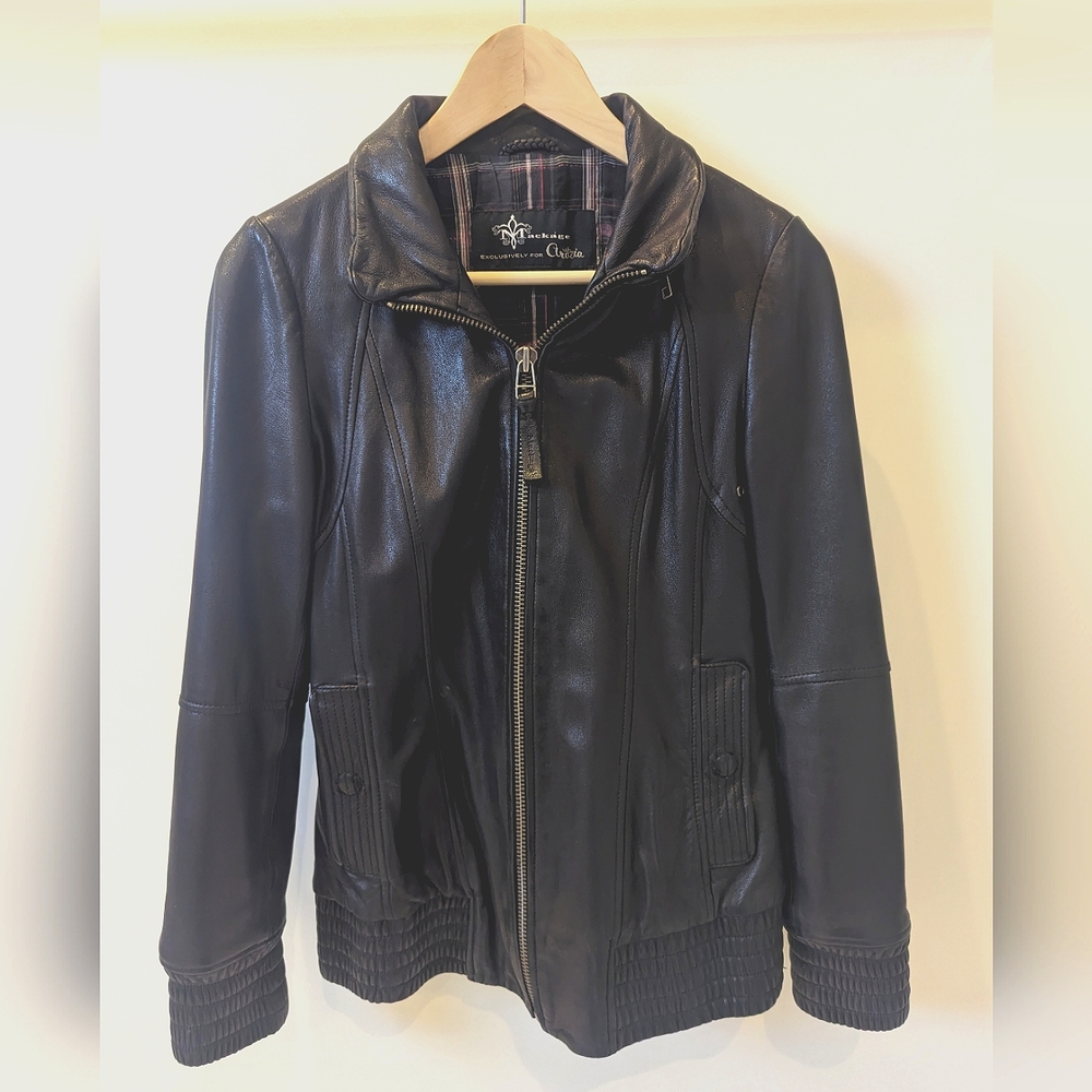 Mackage x Aritzia leather jacket